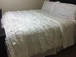 Amazon.com: Lush Decor Belle 4 Piece Comforter Set, King, Ivory ... Amazon.com: Lush Decor Belle 4 Piece Comforter Set, King, Ivory ... - review image review image