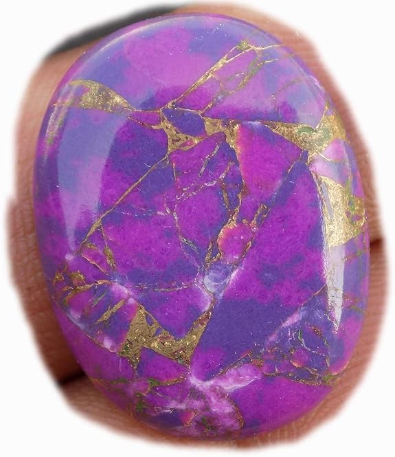 RASIO Purple Turquoise Cabochon, Natural Purple Turquoise Gemstone