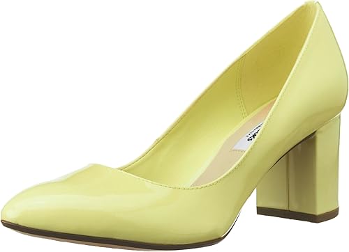 clarks heels yellow