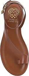 Vince Camuto Women's Liba Flat Sandal, Caramello, 6.5