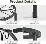 Bamworld 5-Pack Metal Plant Stands Indoor Outdoor Heavy Duty Anti-Rust Iron view 7