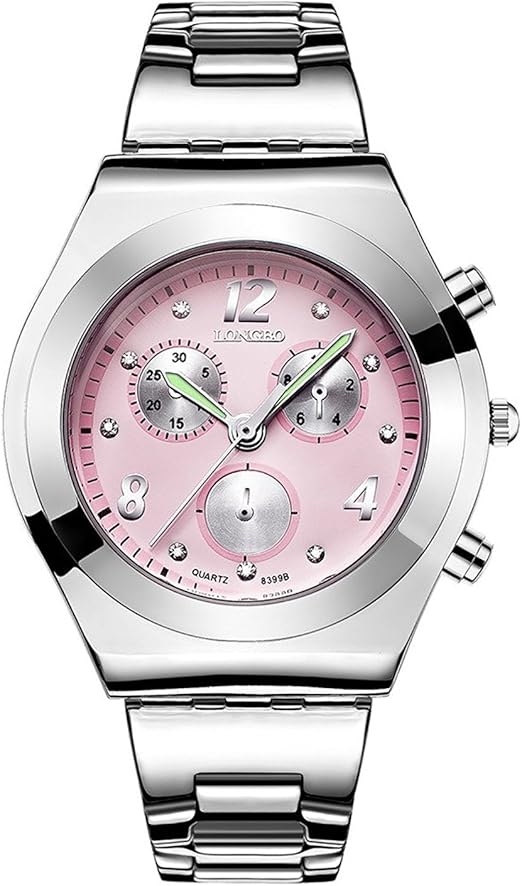 腕時計 レディース ブランド 人気 ステンレス製 ファッション ピンク文字盤 かわいい アクセサリー 贈り物 レディース腕時計 腕時計 通販 Amazon