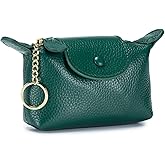 BDHRKTE Women's Leather Mini Coin Purse, Keychain Wallet, Keychain Zipper Wallet with Key Holder, Coin Purse for Women, Women's Soft Leather Coin Purse