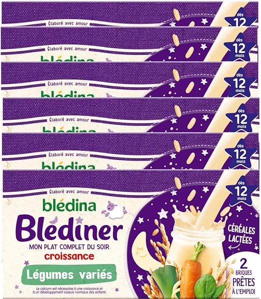 Bledina Blediner Cereales Bebe Lactees Legumes Des 12 Mois 250 Ml Lot De 6x2 Briques Amazon Fr Epicerie