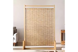 Free Standing Room Divider Screen Single Panel, Wood Privacy Screens Partition for Outdoor Garden, 180cm/200cm Tall Screen Se
