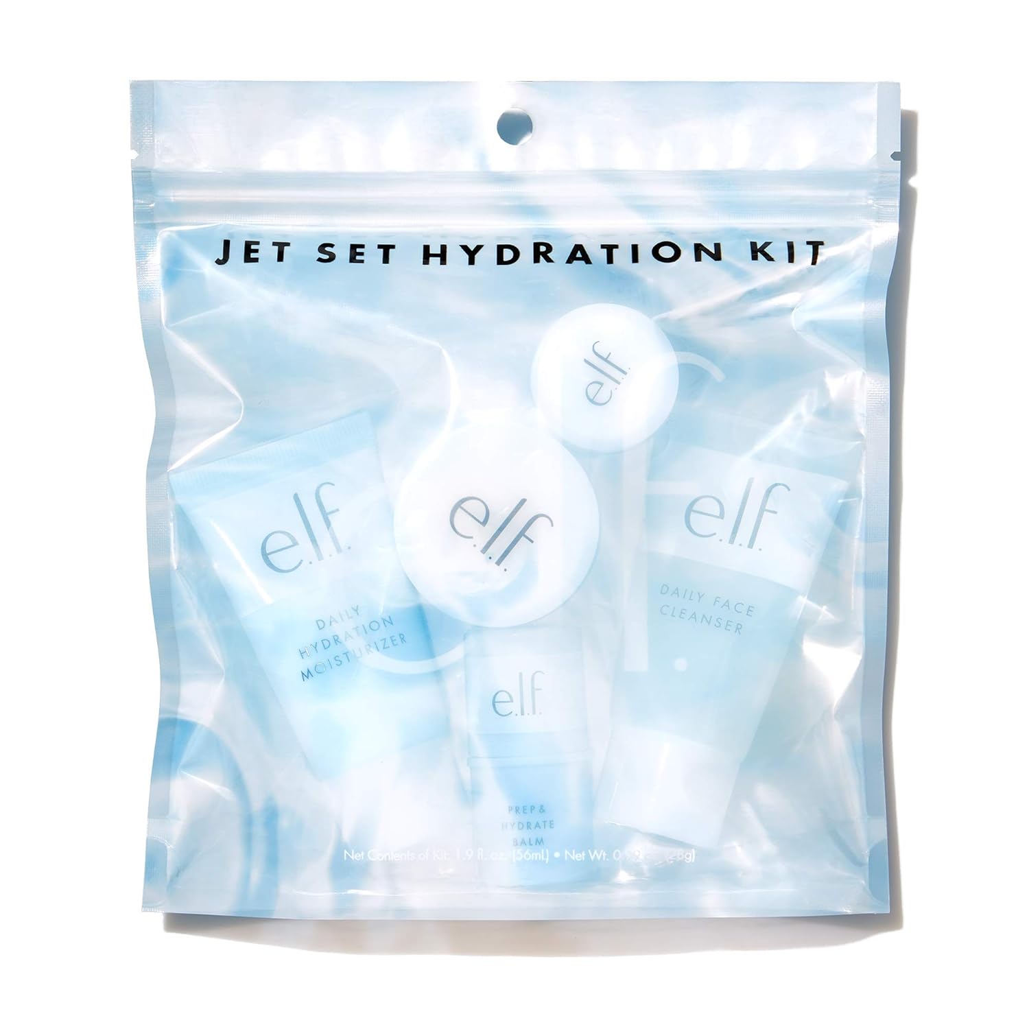 e.l.f. Jet Set Hydration Kit Travel Skin Care System, 5Piece Kit, 1.9 Fl Oz : Beauty