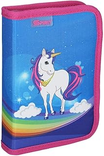 SPIRIT TTS Schüler-Etui für Schreibwaren Federtasche Stifte-Tasche BleistifthalterStifthalter Federmappe Für Mädchen Teenager Jungen Mäppchen Große Kapazitätfür Schüler Student "Einhorn", 1 Zipp