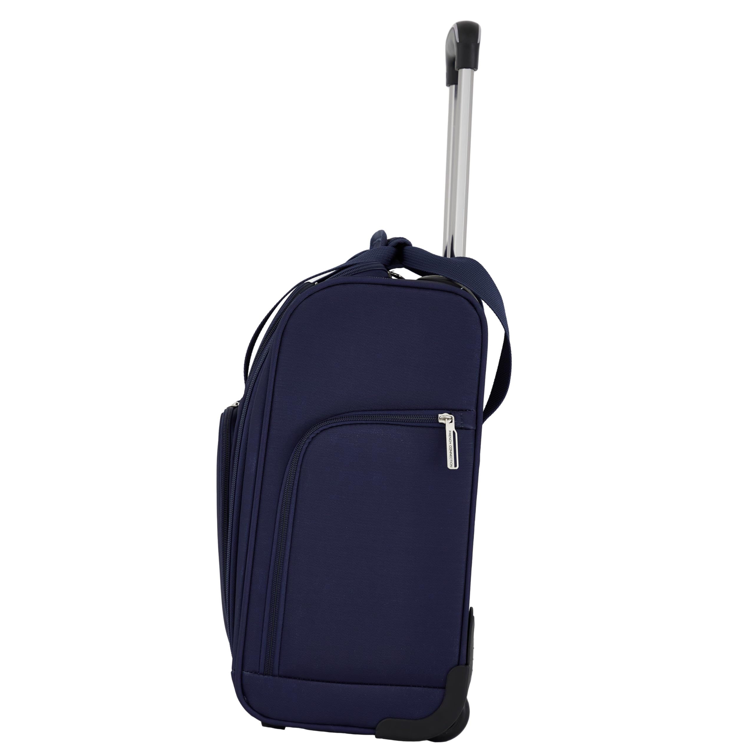 French Connection Underseat Carry-On Luggage USB-C Ports, Blue Depths, 16-Inch