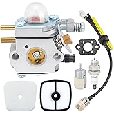 Hipa SRM 2100 Carburetor Echo SRM-2400 GT-2000 Trimmer Replace C1U-K522 | Compatible with SRM2100 SRM-2110 SRM-2100SB SRM-2410 GT-2400 PE-2000 PE-2400 PP-1200 12520013317,ALL-IN-ONE Kit