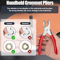 1004Pcs Grommet Tool Kit with Case, 1/4