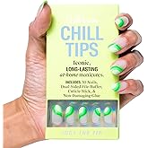 Chillhouse - Chill Tips, Press on Nails Kit - Just the Tips (Oval) - 30 Nail Shapes & Sizes - Up to 2 Weeks of Wear - Customizable Fit - Reusable - Latina Founded & Women Owned - Beauty & Self Care