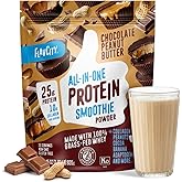 FlavCity Grass Fed Whey Chocolate Protein Powder - Chocolate Peanut Butter - 25g Protein & 10g Collagen - Made with Organic C