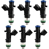 HiSport Fuel Injector 6 PCS 0280158028 04591986AA Compatible with Chrysler | 300 V6 2.7L 3.5L 2005-2010,Compatible with Dodge Avanger Magnum 2.7L 3.5L