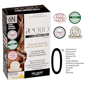 Buy Aequo Organic 100 Skin Safe Natural Cafe Creme Blonde Hair