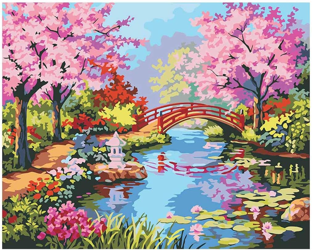 melupa Paint by Numbers DIY Painting Kits by Numbers on Canvas for Adults and Kids