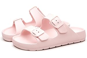 EasyStar Boys and Girls Adjustable Strap EVA Slipper Sandal