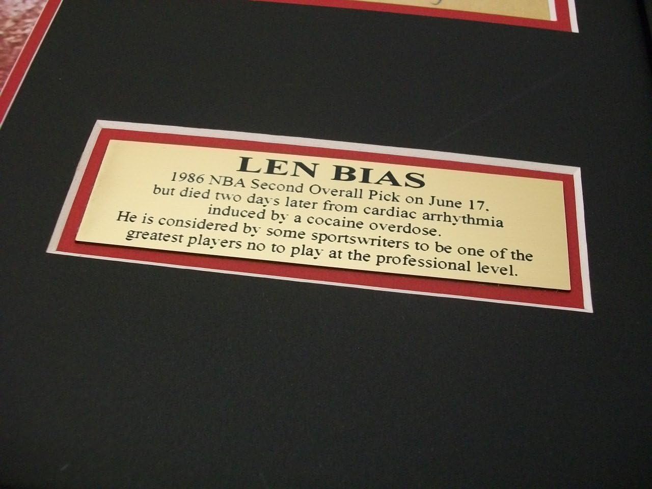 len bias autograph for sale