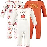 Hudson Baby Girls Unisex Cotton Coveralls, Cutest Pumpkin, 12-18 Months, Cutest Pumpkin, 12-18 Months US
