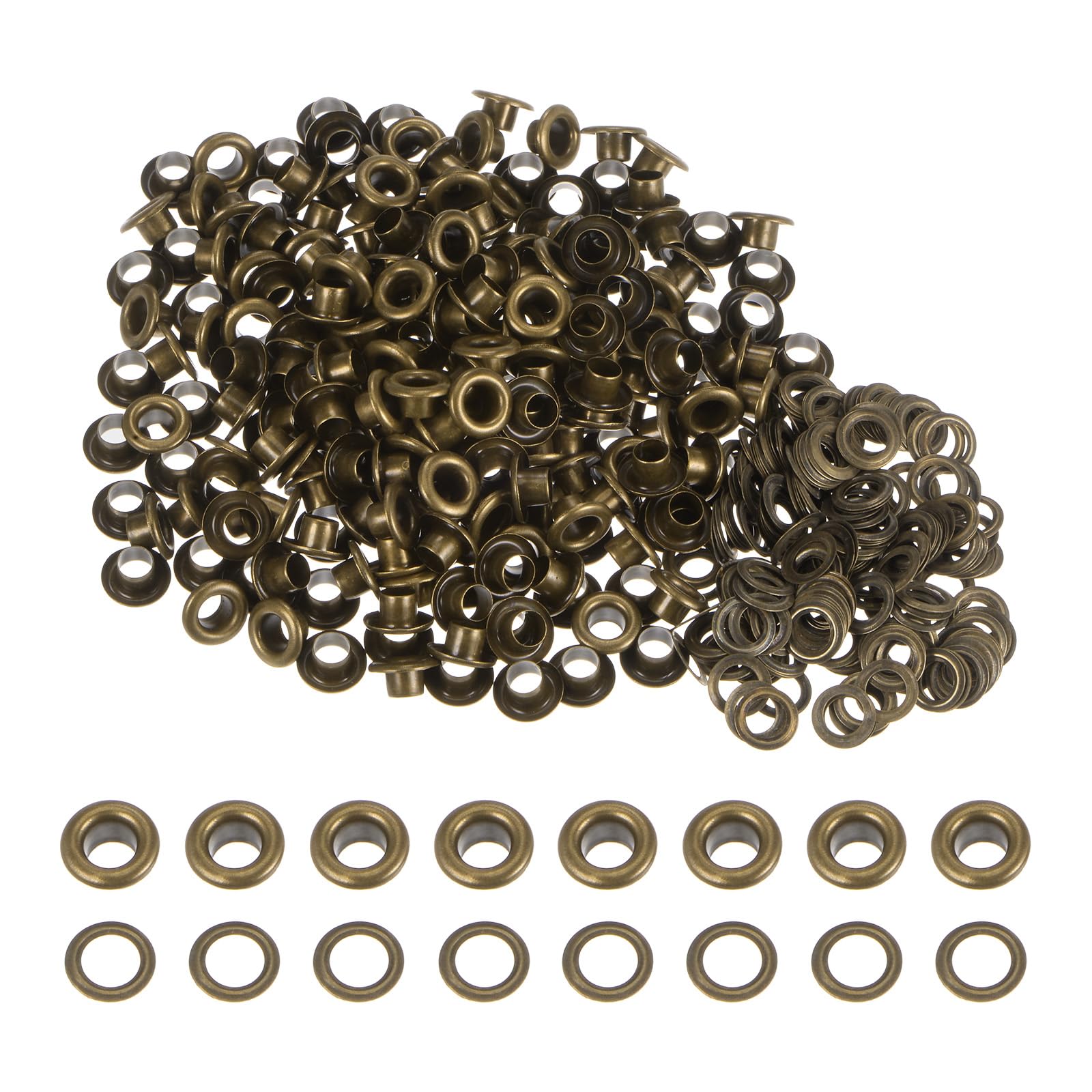 HARFINGTON 200 Set Color Round Grommets 5mm