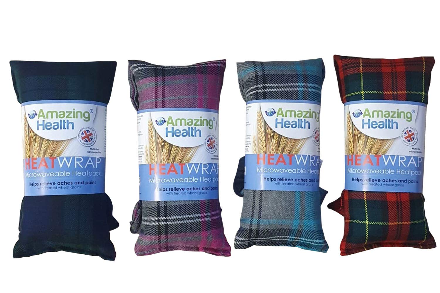 Amazing Health Wheat bag Micro-Hotties UK Made Non scented(TARTAN)