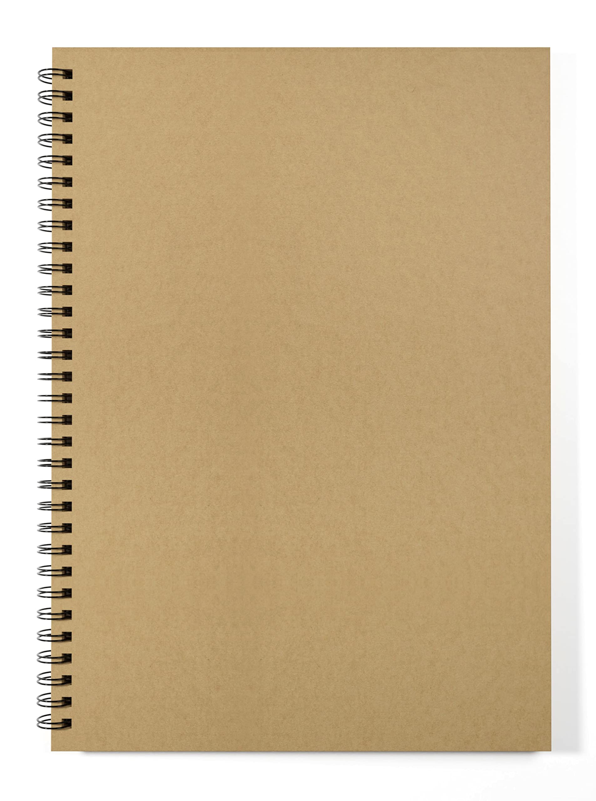 Silvine Twin Wire Kraft Sketch Book - 100gsm Kraft Paper (40 Sheets) (A3)