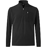 M MAELREG Quarter Zip Pullover Men Midweight Dry Fit Winter Warm Stretchy Golf 1/4 Zip Pullover Mens Sweatshirt with Pocket