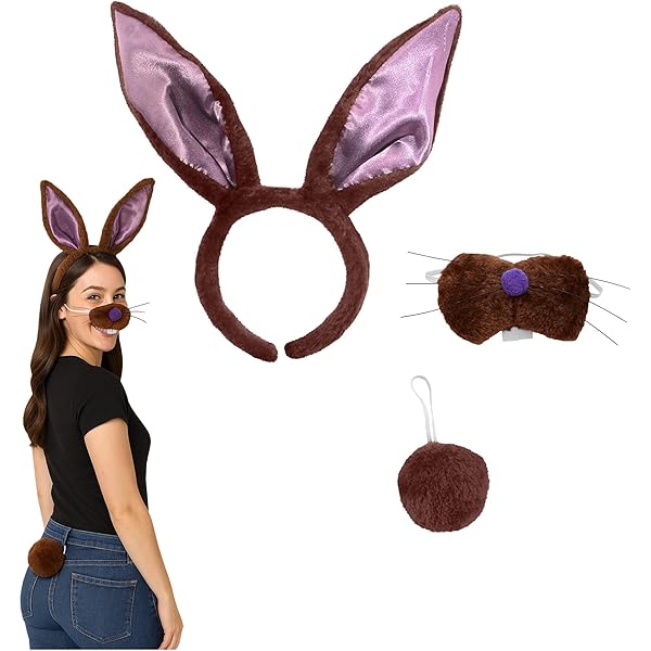 1 Juego De Diadema Y Cola Con Orejas De Cerdo Para Niñas | Meses Sin