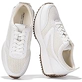 Project Cloud Womens Sneakers - Memory Foam Insole and Lightweight Spring Shoes - Non-Slip Lace Up Trendy Shoes - Fashion Sneakers for Women 2026 (Serena)