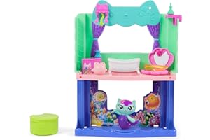 Gabby's Dollhouse: The Movie, MerCat's Spa-wesome Bathroom, Toy Figure, Dollhouse Accessories & Surprise Toy, Kids Toys for G