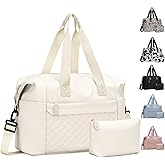 Pritent Travel Duffle Bag, Waterproof Weekender Overnight Hospital Bags for Women Men with Toiletry Bag Lightweight Carry on Personal Item Duffle Gym Bag for Travel, Airplanes, Sports