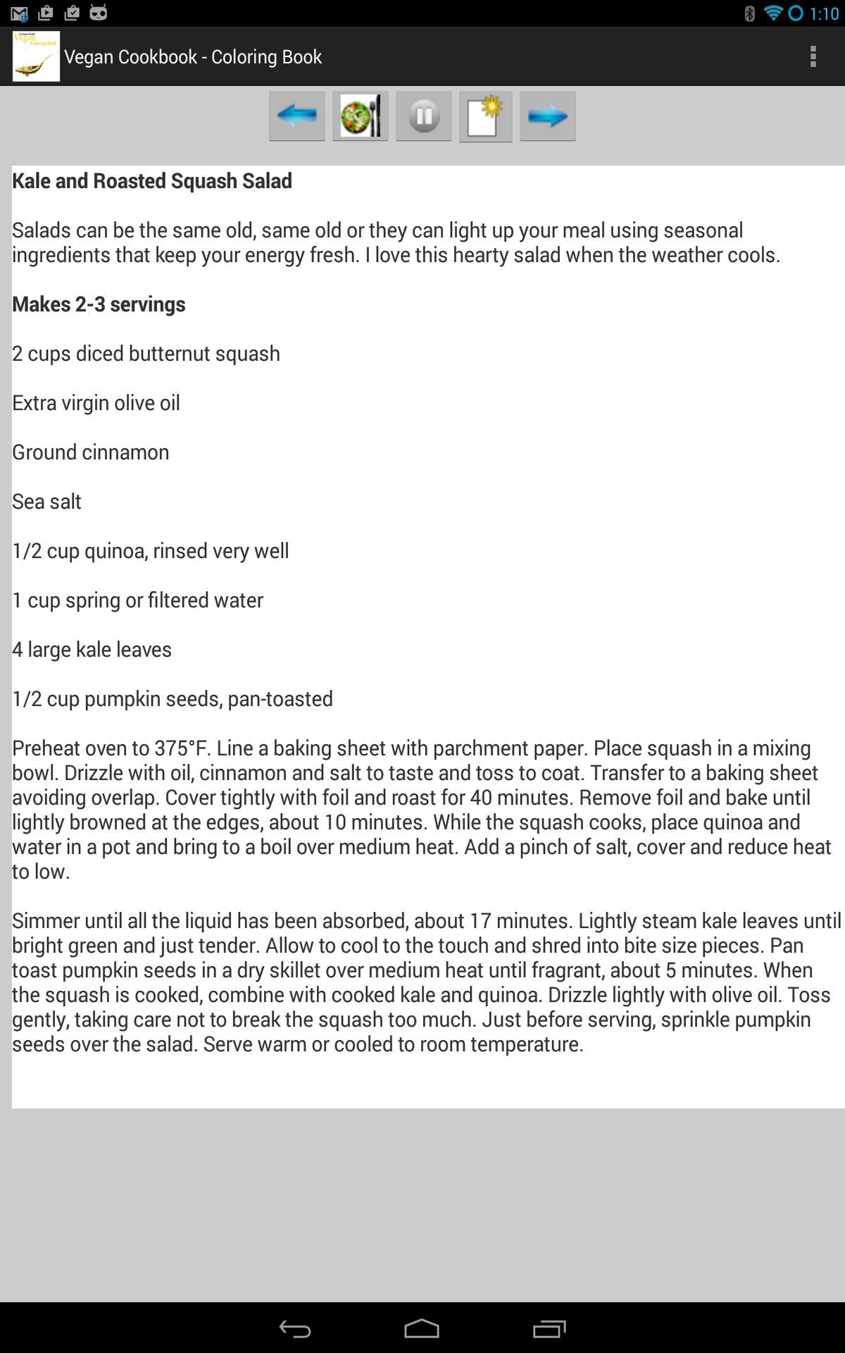 Adult Coloring Book - Vegan Cooking and Coloring (Pro Edition)