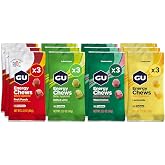 GU Energy Chews, Caffeine Free Mixed Flavors - 12 Bags (24 Servings Total)