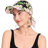 ZLYC Women's Summer Chemo Headwear Brim Visor Hat Beanie Hat