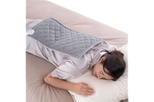 OCOOPA Graphene 8-Layer Heatlock Heating Pad,Ultra Rapid Heat, for Back Pain and Period Cramps Relief, Electric Heating Pad for Neck and Shoulder 6 Heat Settings (XL 12"x24" Gray)