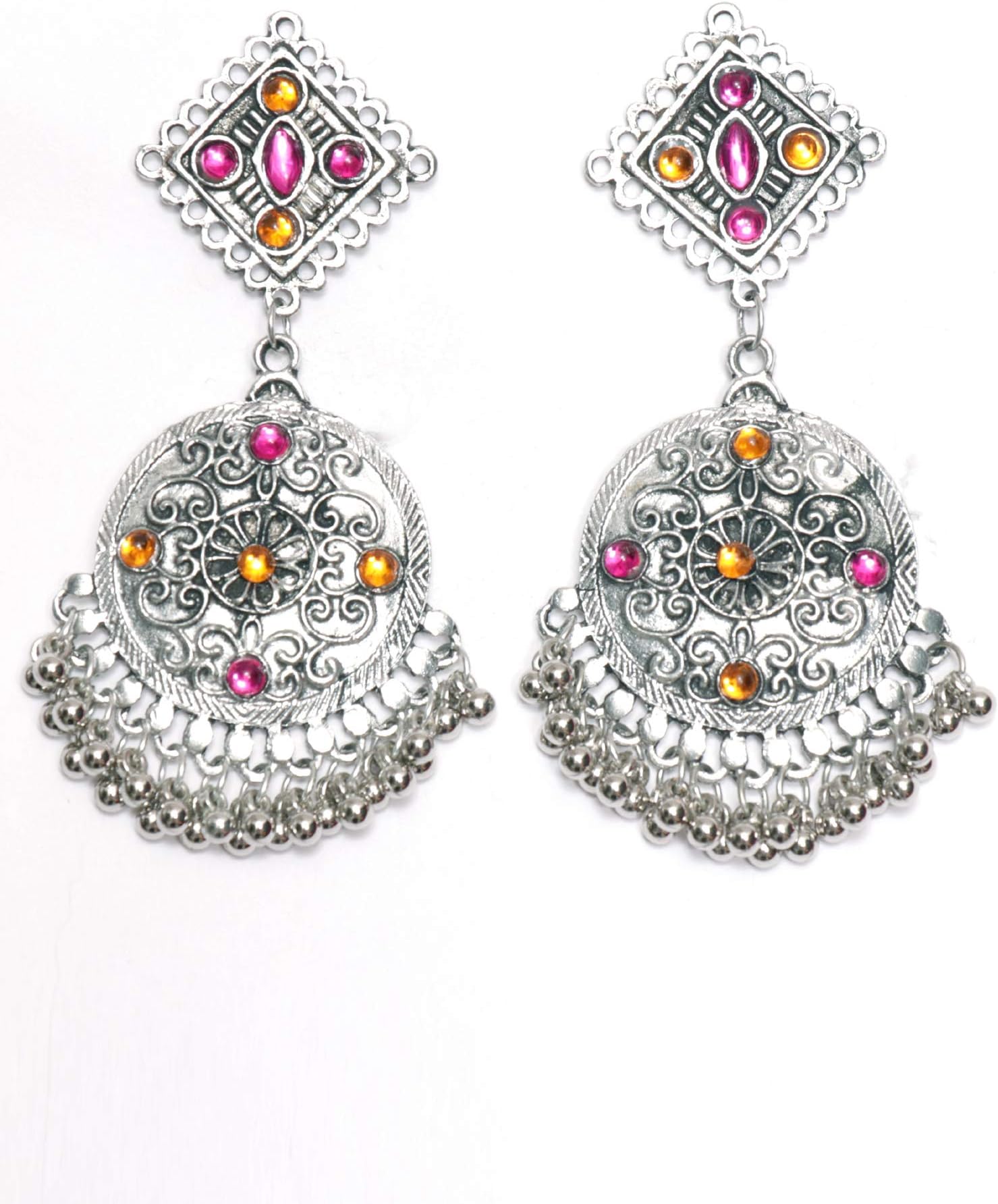Ethinic Kite studds with hanging beads Jhumki Indian Traditional Jewellery for Stylish Women and Girls by SP Jewels