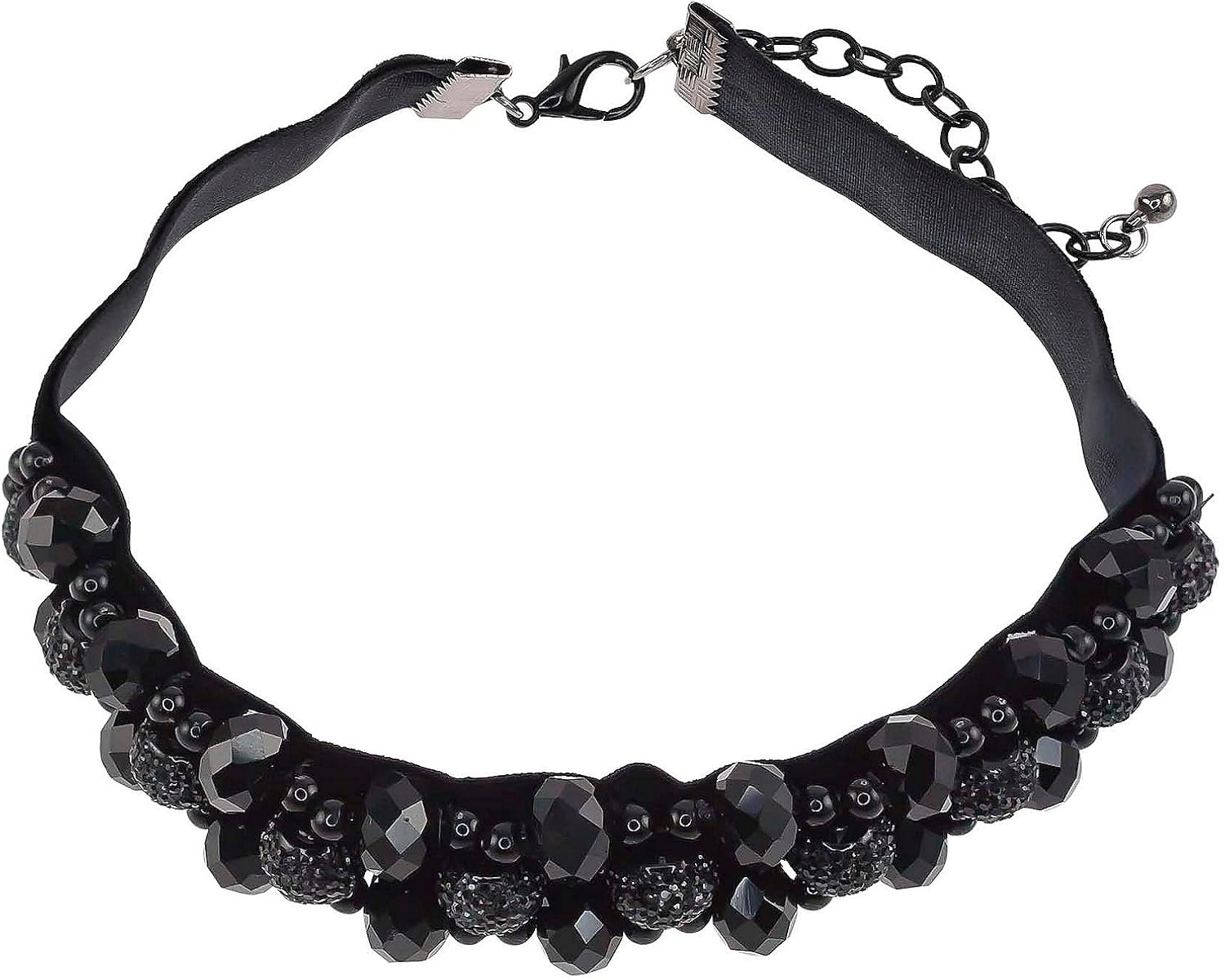 Black beads choker Clearance