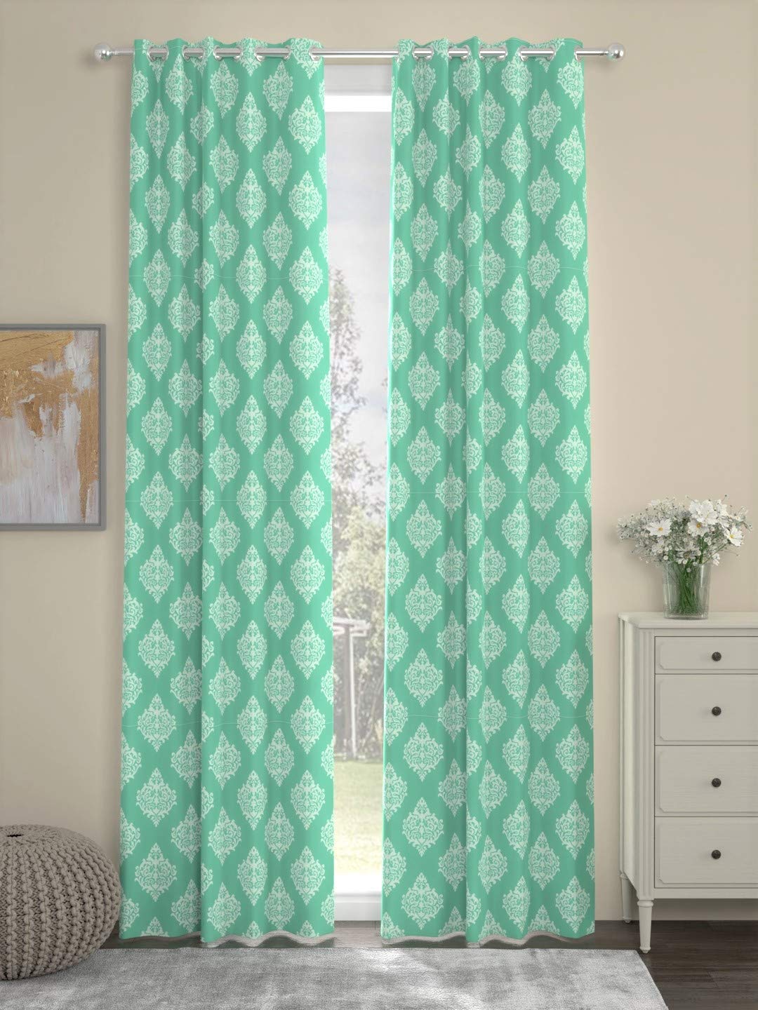 Buy Urban Space 100 Cotton Curtains for Door Bedroom, Living Room and
