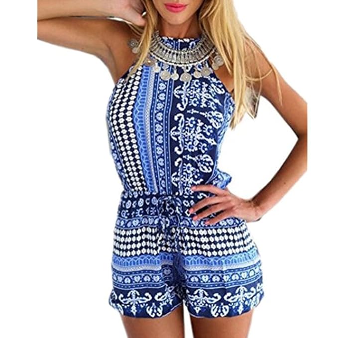 BKEPDY Jumpsuit Damen Kurz - Eleganter Bodycon Overall U-Ausschnitt