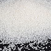 Twisweet White Sprinkles, Edible Sanding Sugar Crystals for Cake Decorating, Extra Fine Candy Sprinkles for Baking, Cupcake Topping Ice Cream Donut Cookies Decoration, Wedding Party Christmas Supplies (150g/5.3oz)