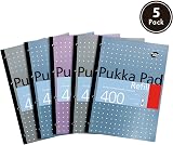 Pukka Pad A4 Refill Notepad 5 Pack 400 Pages 80GSM 4-Hole Margins view 2