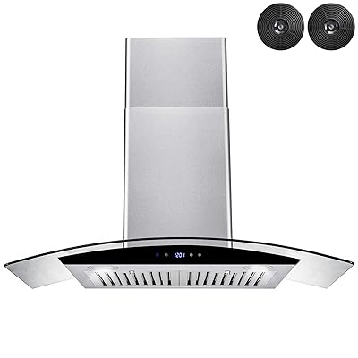 AKDY Convertible Kitchen Wall Mount Range Hood, 30"