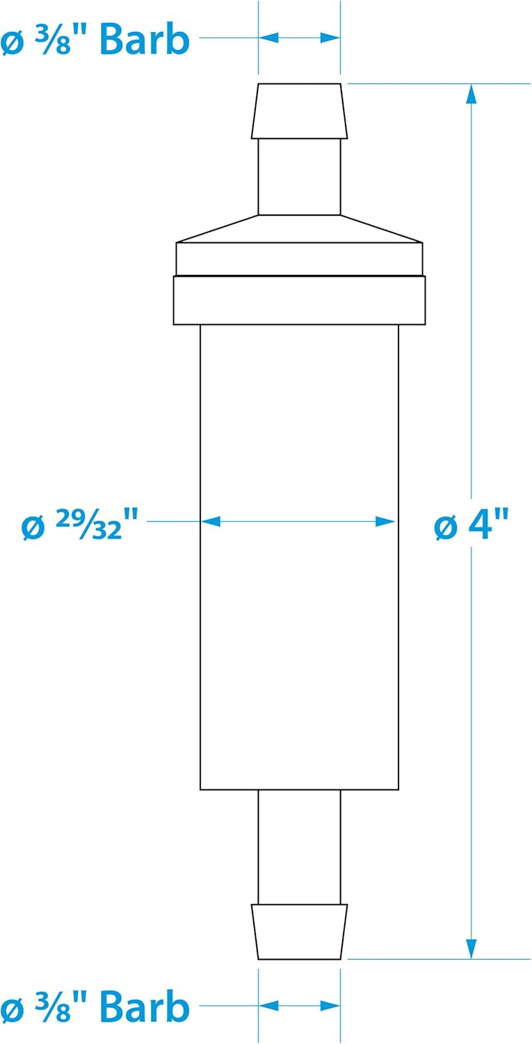 Seachoice 21121 Inline Fuel Filter Johnson/Evinrude, 3/8-Inch : Automotive Gas Filters : Sports & Outdoors