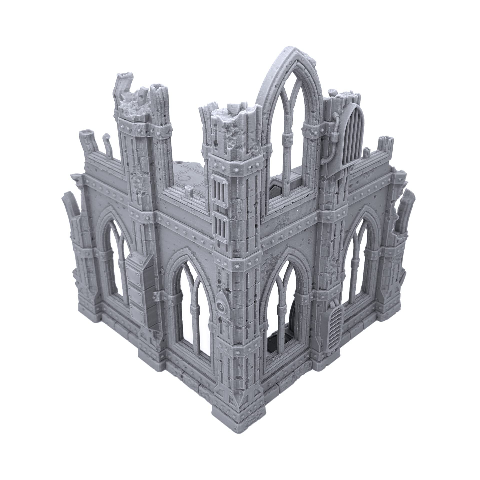 EnderToys Gothic Sci-Fi Ruins by Terrain4Print (Set C), 3D Printed Tabletop RPG Scenery and Wargame Terrain 28mm Miniatures