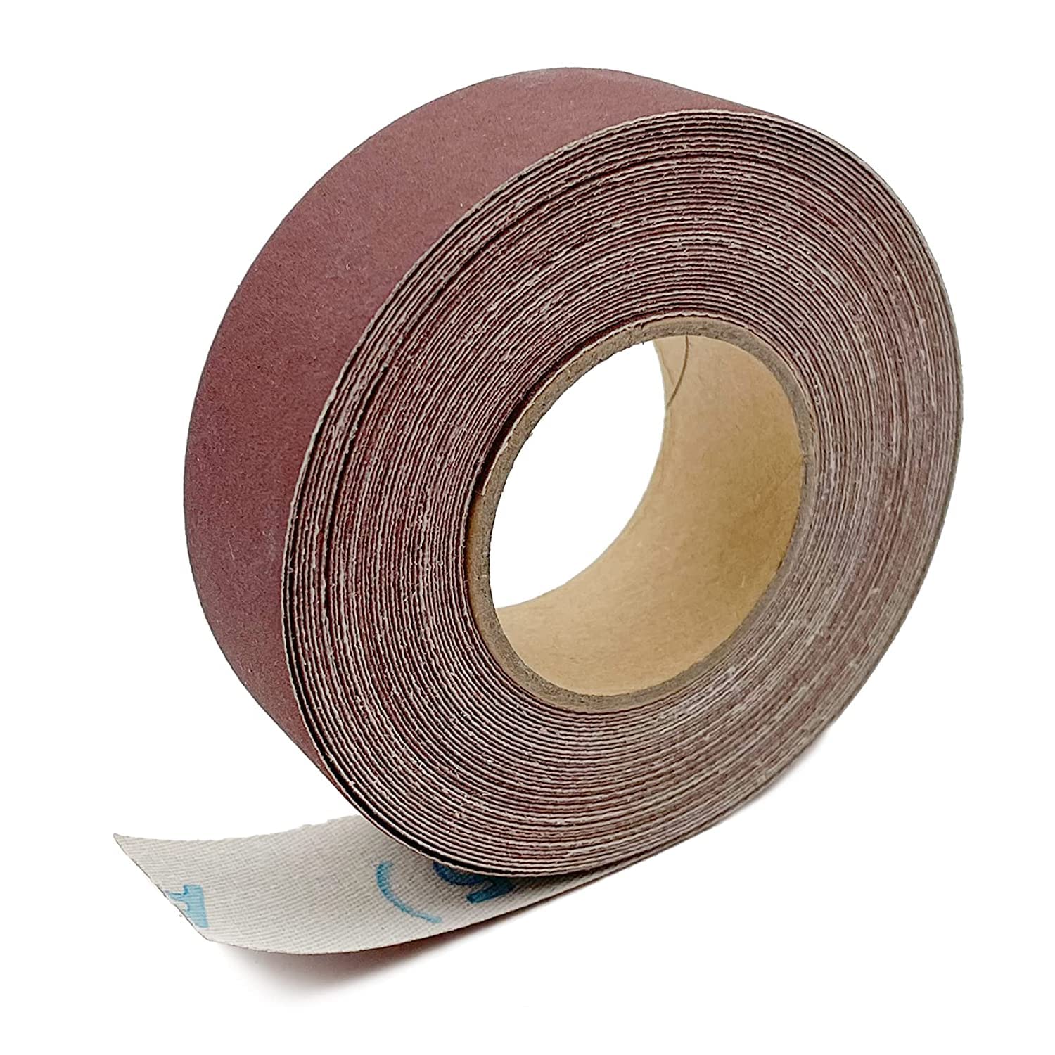 400 Grit Continuous Sandpaper Roll 2.54cm x 8m Emery Cloth Aluminium Oxide Abrasive Sandpaper Roll Drum Sander Sandpaper Rolls for Wood Furniture Finishing Metal Sanding Automotive Polishing