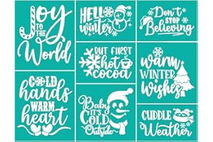 JAJADO Self-Adhesive Christ Screen Print Transfers Reusable Silk Screen Stencil Peace Joy Holiday Winter Stencils for T-Shirt Wood Signs Xmas DIY Christmas Home Decoration DIY Craft Project 1pc 8.5x11inch