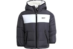 DKNY Baby Boys' Winter Jacket - Quilted Fleece Lined Puffer Parka Coat - Heavyweight Winter Coat for Infants (Sizes: 12M-24M)