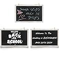 CALIFORNIA CADE ELECTRONIC Chalk board, 11" x 17" Chalkboard Signs- 3Pcs Hanging Chalkboard Sign, Decoratived Frame Chalkboard for Countdown to Christmas, Wedding, Kitchen, Wall Decor, Small Bussiness