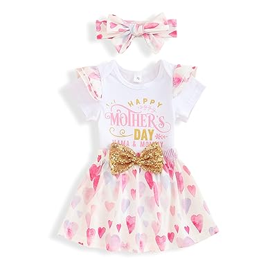 Newborn Baby Girls 1st Mothers Day Outfit Set Kuwait Ubuy