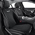 YFeb-LApr Front seat Cover for BMW X1 X2 X3 X4 X5 X6 X7 Breathable Seat Cushions Comfortable Seat Protectors 2 Seats (Type1 Black)
