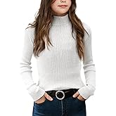 Girls Sweaters Kids Long Sleeve Turtleneck Pullover Jumper Tops